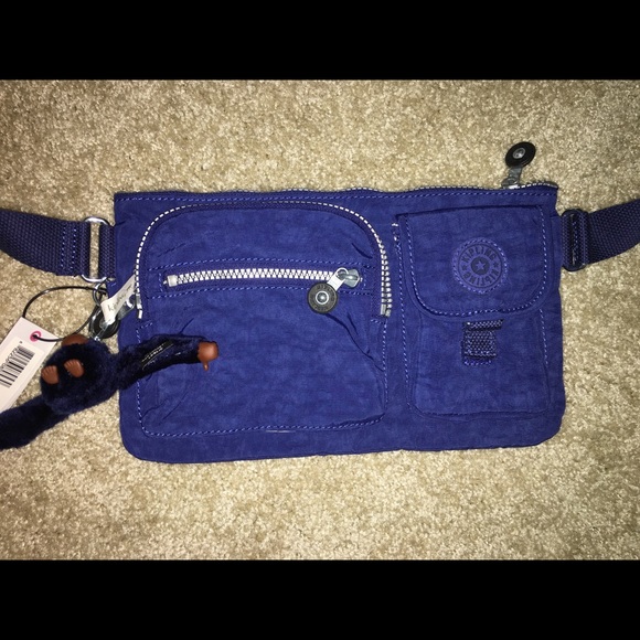 Kipling Ink Blue Fanny Pack - Picture 1 of 8